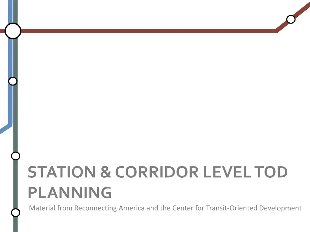 station corridor level tod planning material from