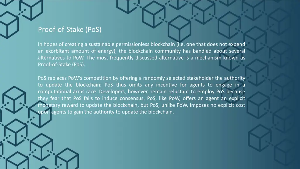 proof of stake pos