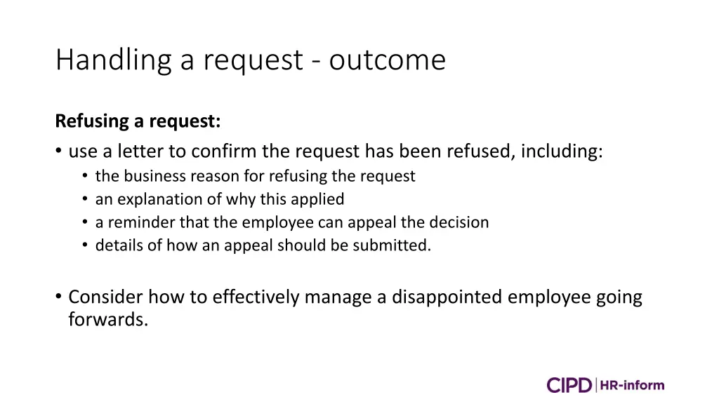 handling a request outcome 4