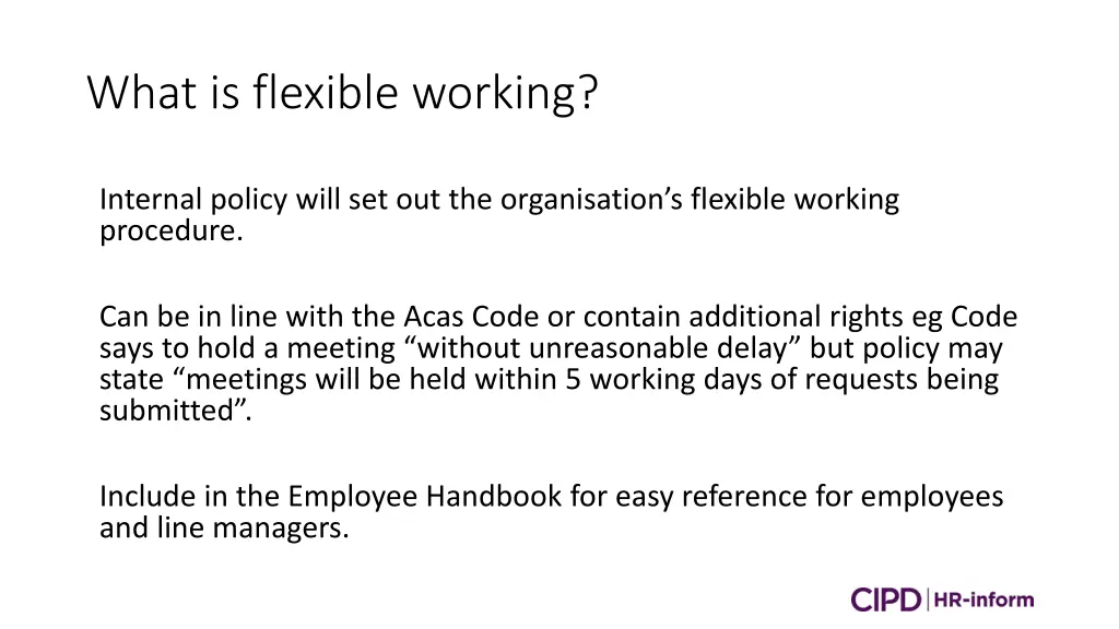 what is flexible working 4