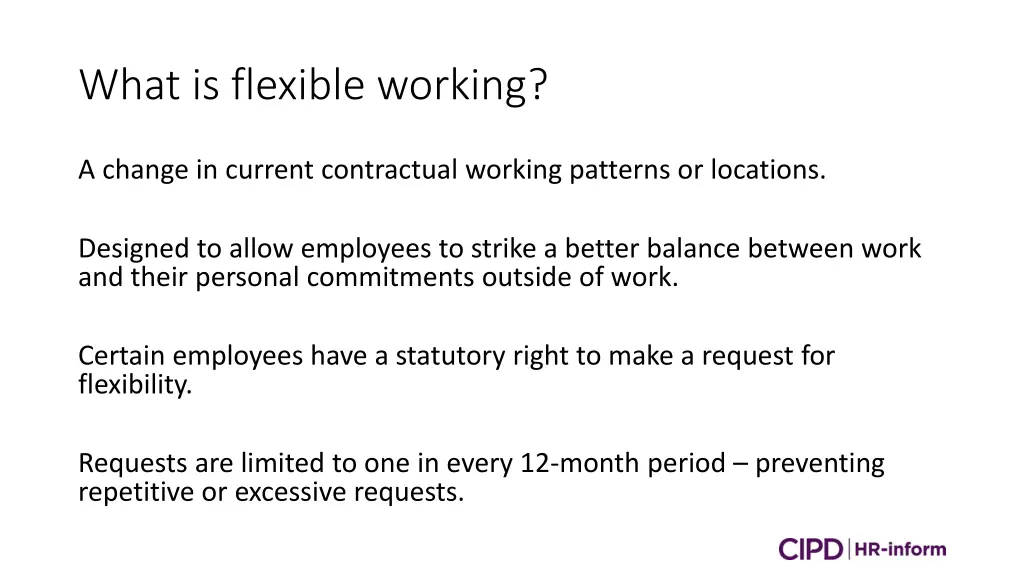 what is flexible working