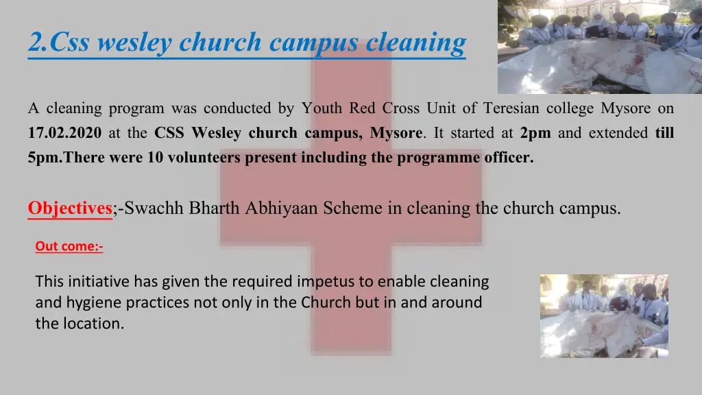 2 css wesley church campus cleaning