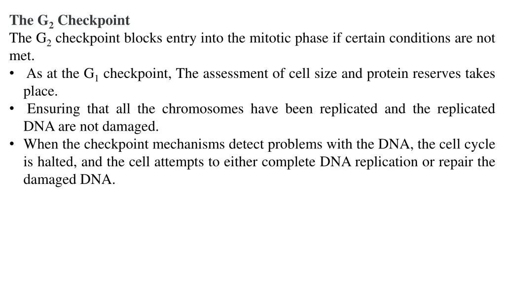 the g 2 checkpoint the g 2 checkpoint blocks