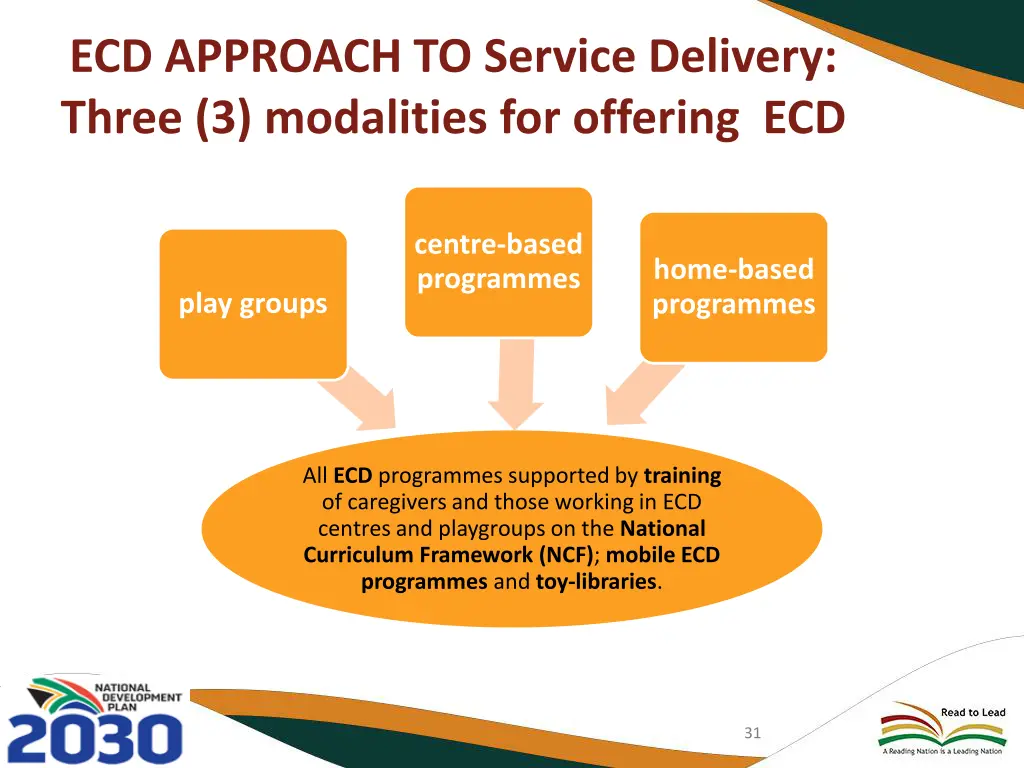 ecd approach to service delivery three