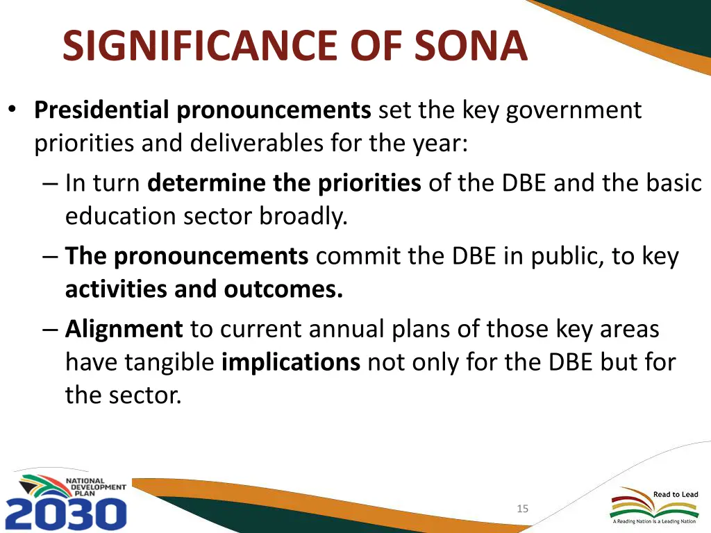 significance of sona