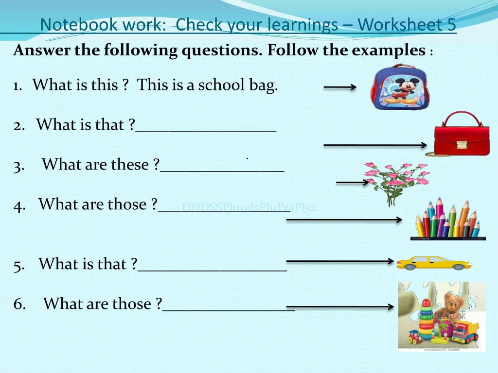 notebook work check your learnings worksheet 1