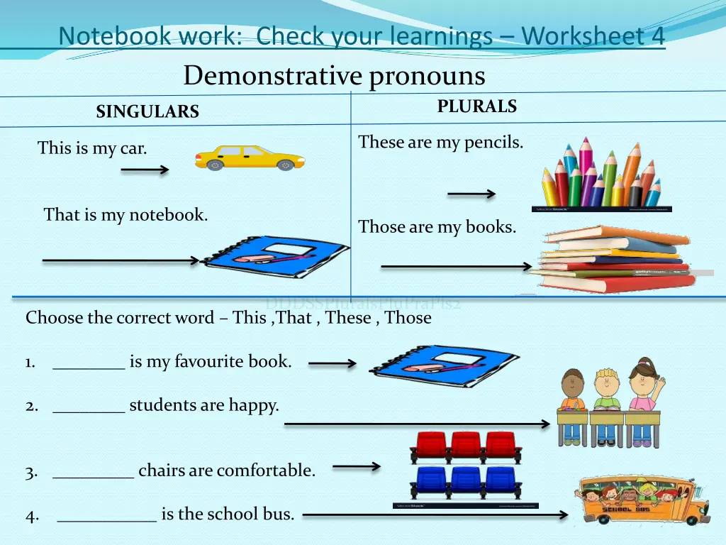 notebook work check your learnings worksheet