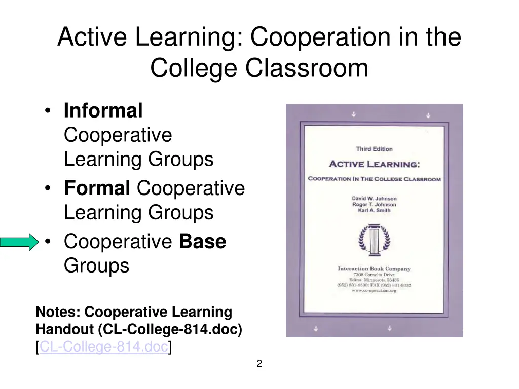 active learning cooperation in the college