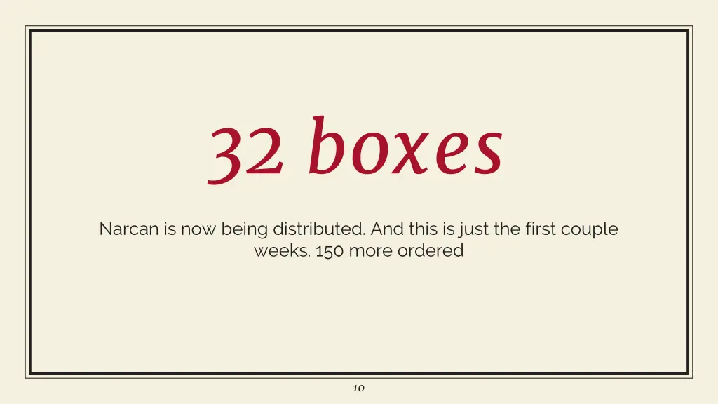 32 boxes