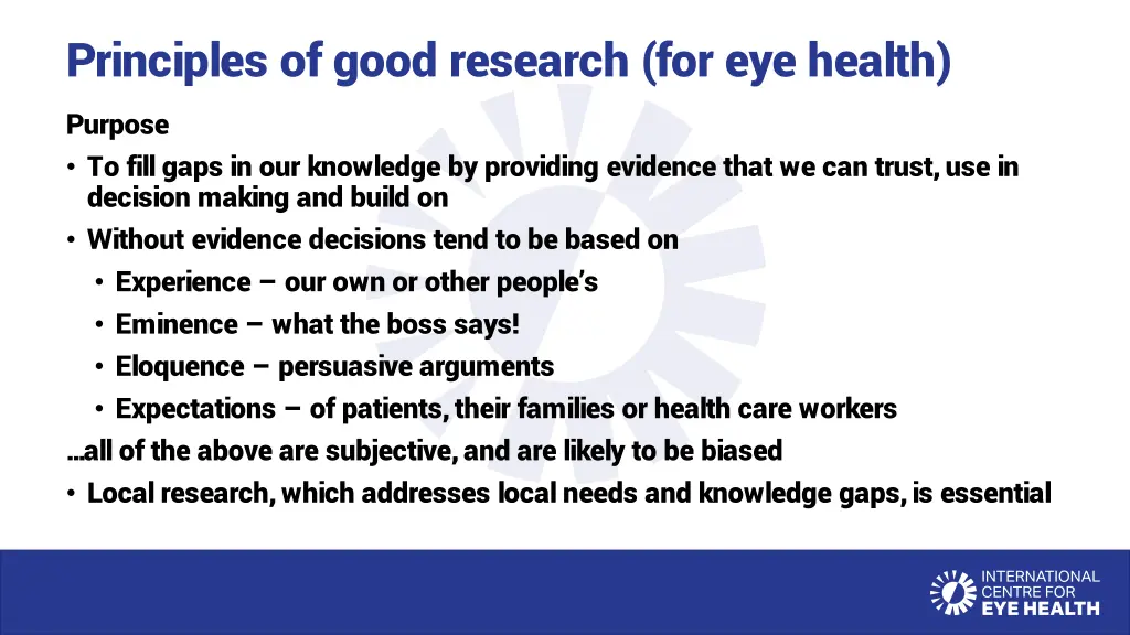 principles of good research for eye health 1