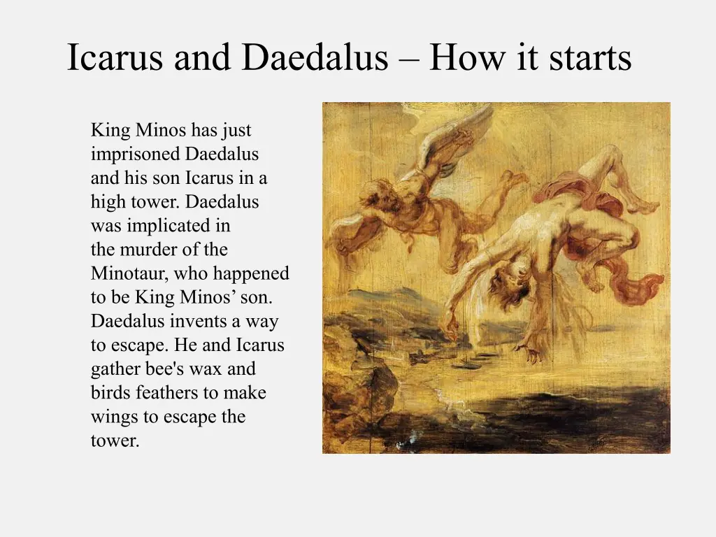 icarus and daedalus how it starts