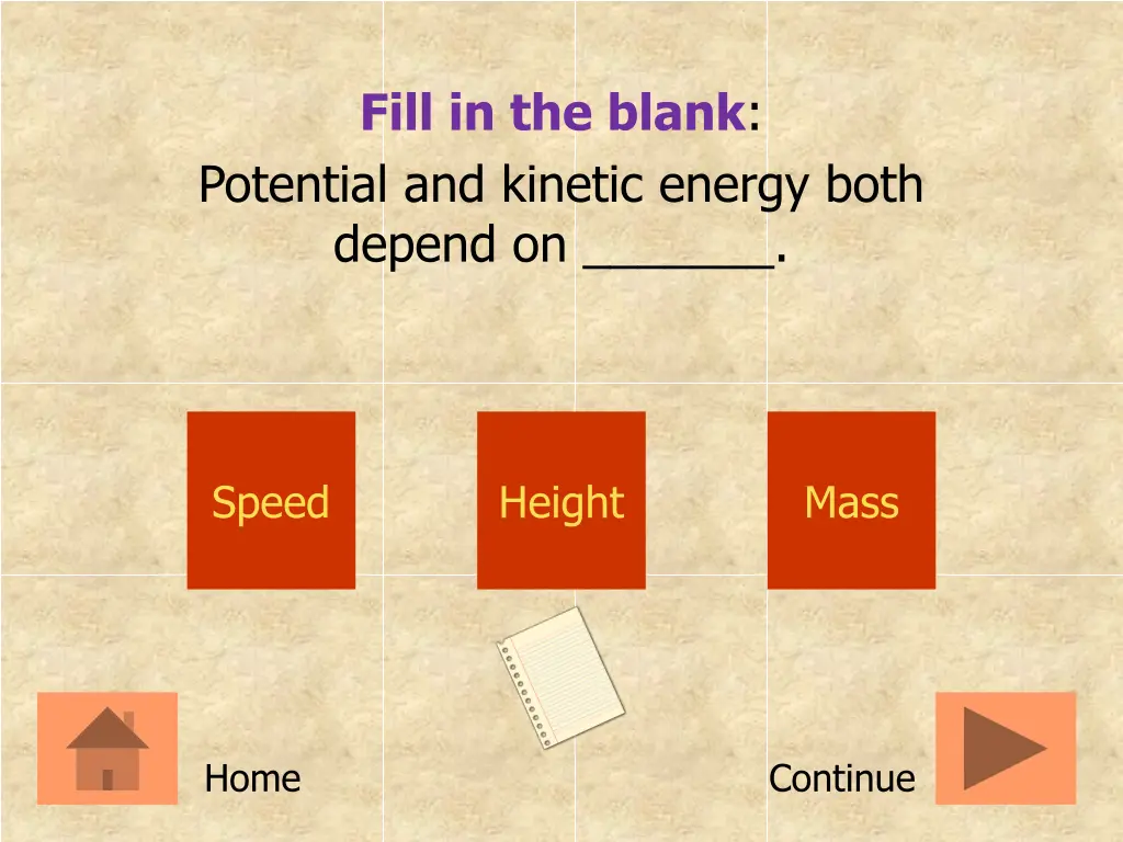 fill in the blank potential and kinetic energy