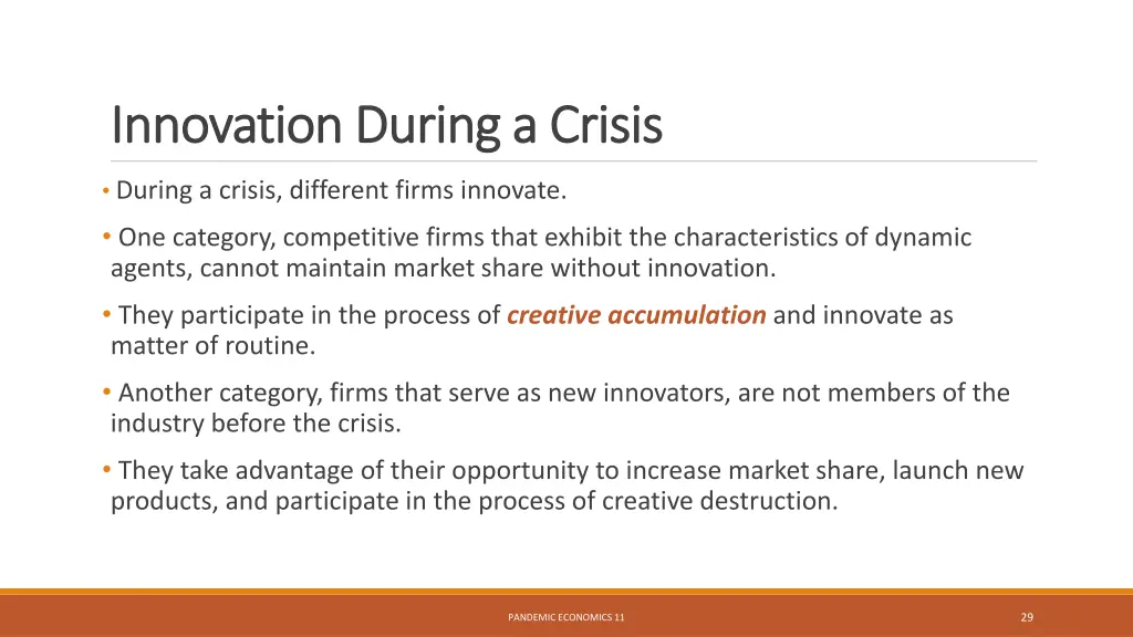 innovation during a crisis innovation during