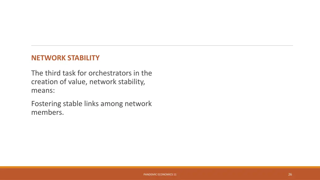 network stability