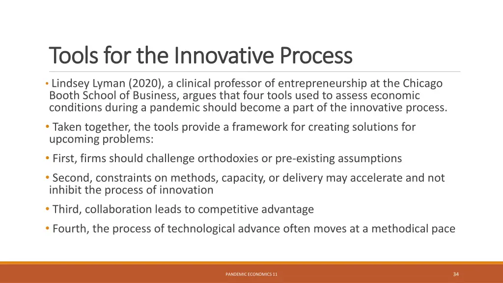 tools for the innovative process tools