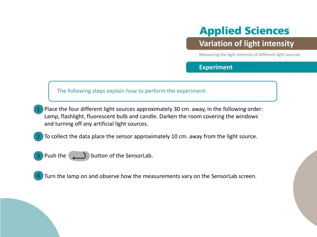 variation of light intensity 11