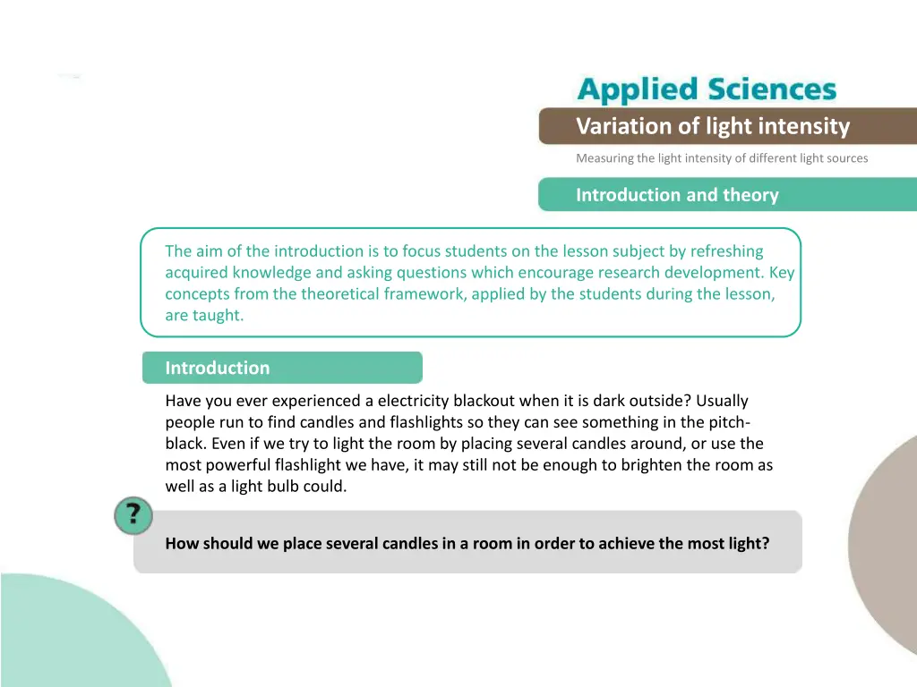 variation of light intensity 2