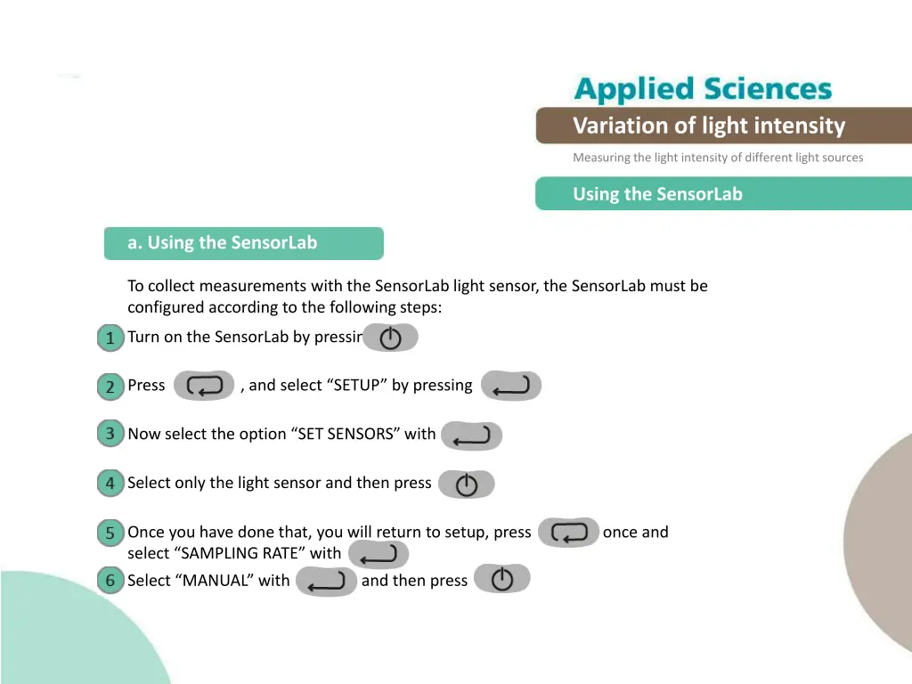 variation of light intensity 9