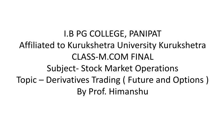 i b pg college panipat affiliated to kurukshetra