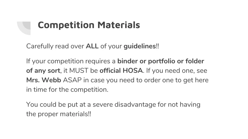 competition materials 1