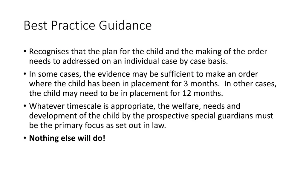 best practice guidance 1