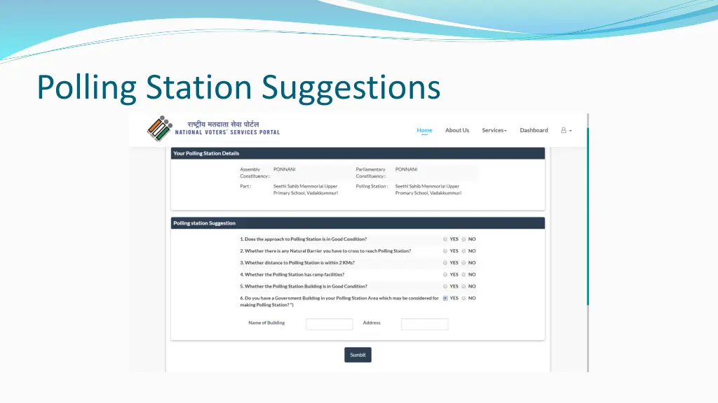 polling station suggestions