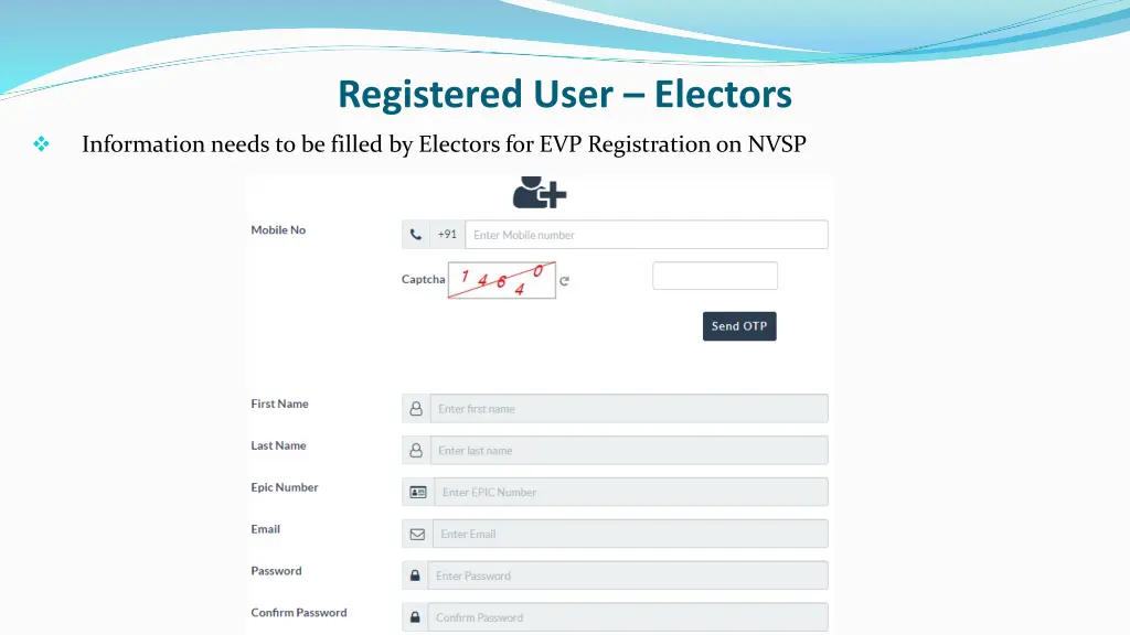 registered user electors