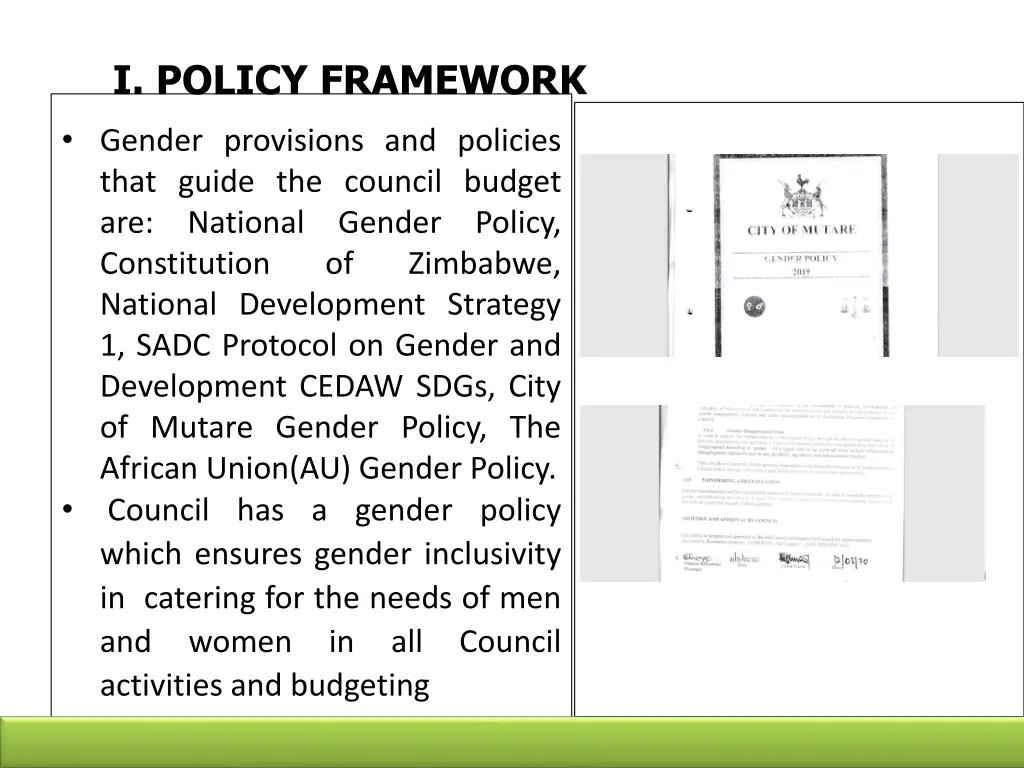 i policy framework