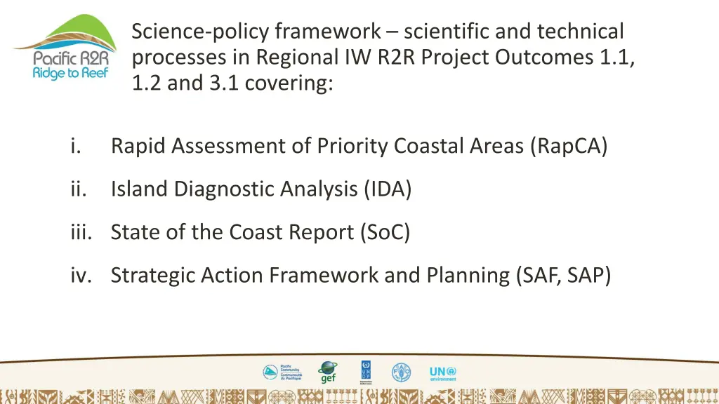 science policy framework scientific and technical