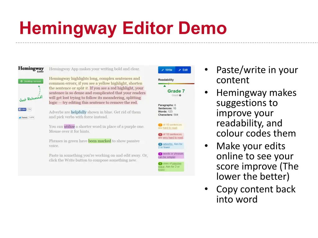 hemingway editor demo