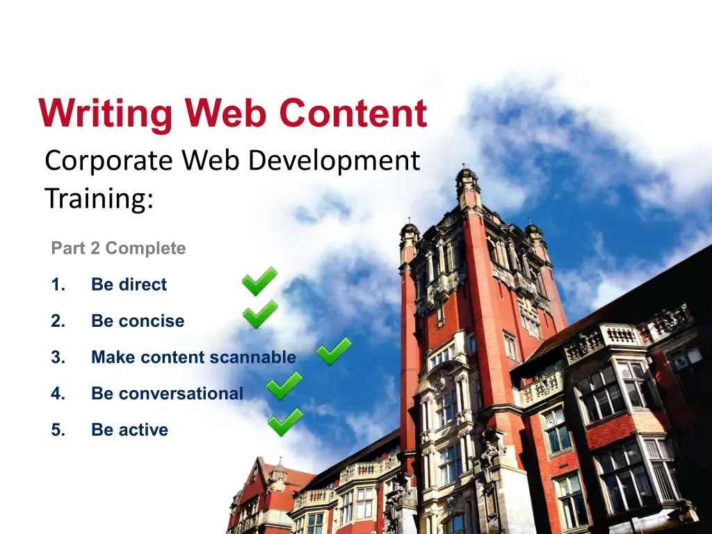 hyperlink standards writing web content corporate