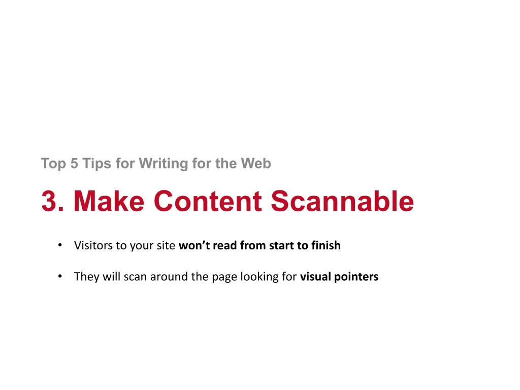 top 5 tips for writing for the web 2