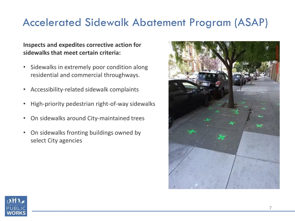 accelerated sidewalk abatement program asap