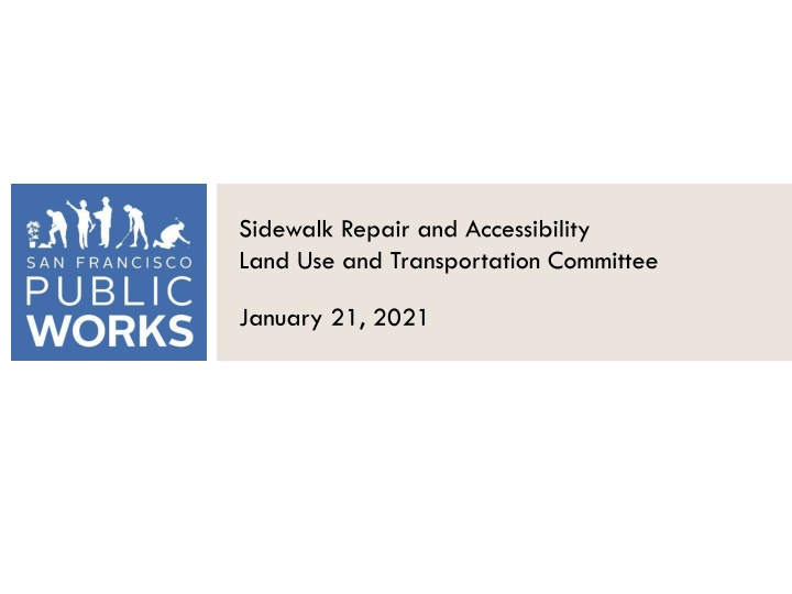 sidewalk repair and accessibility land