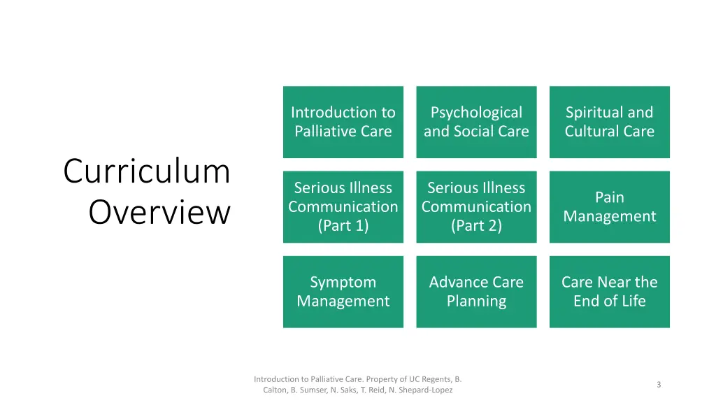 introduction to palliative care