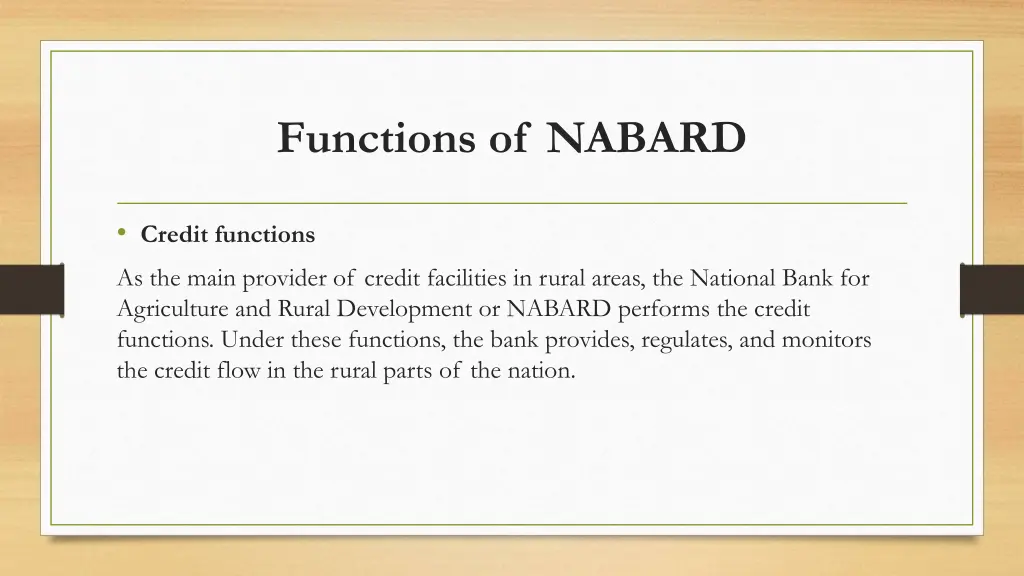 functions of nabard 1