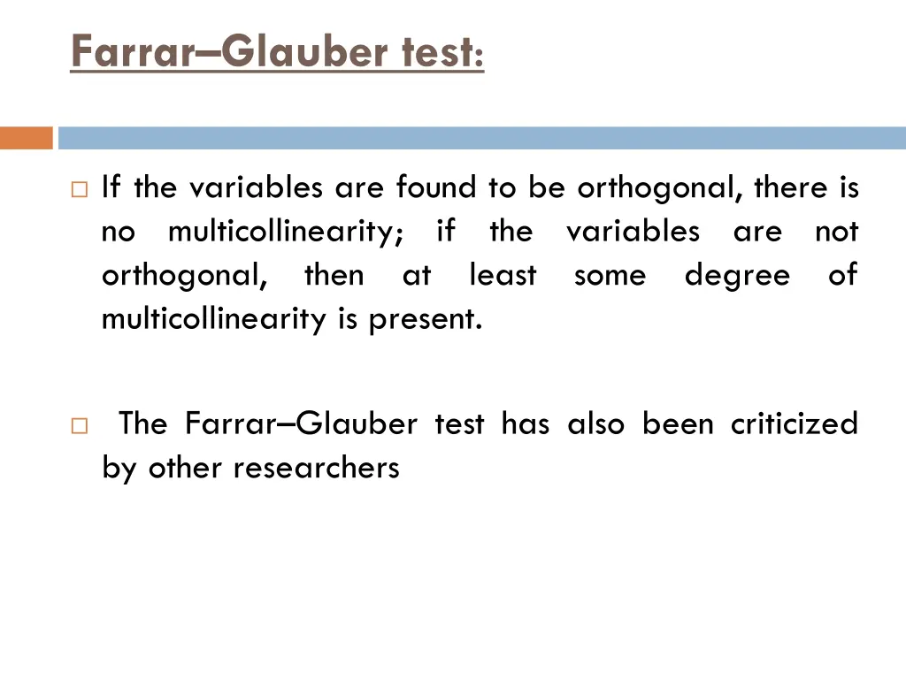 farrar glauber test