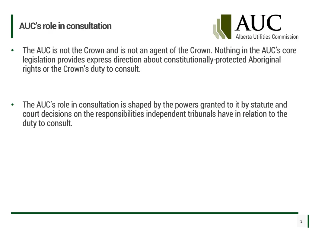 auc s role in consultation