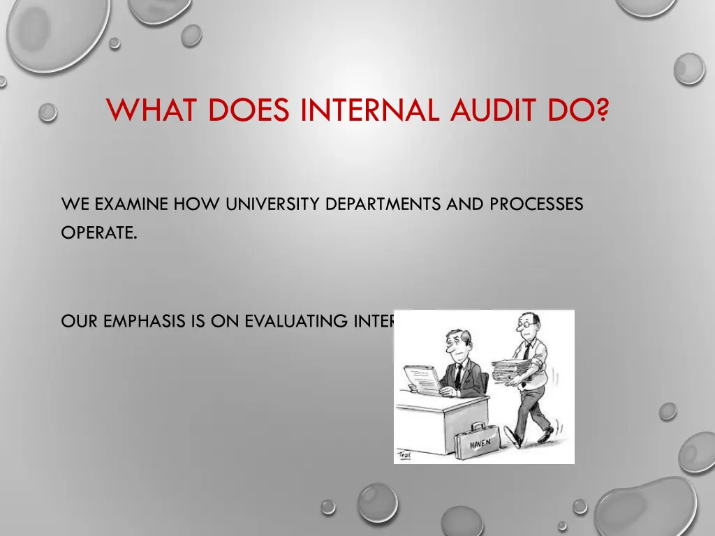 what does internal audit do