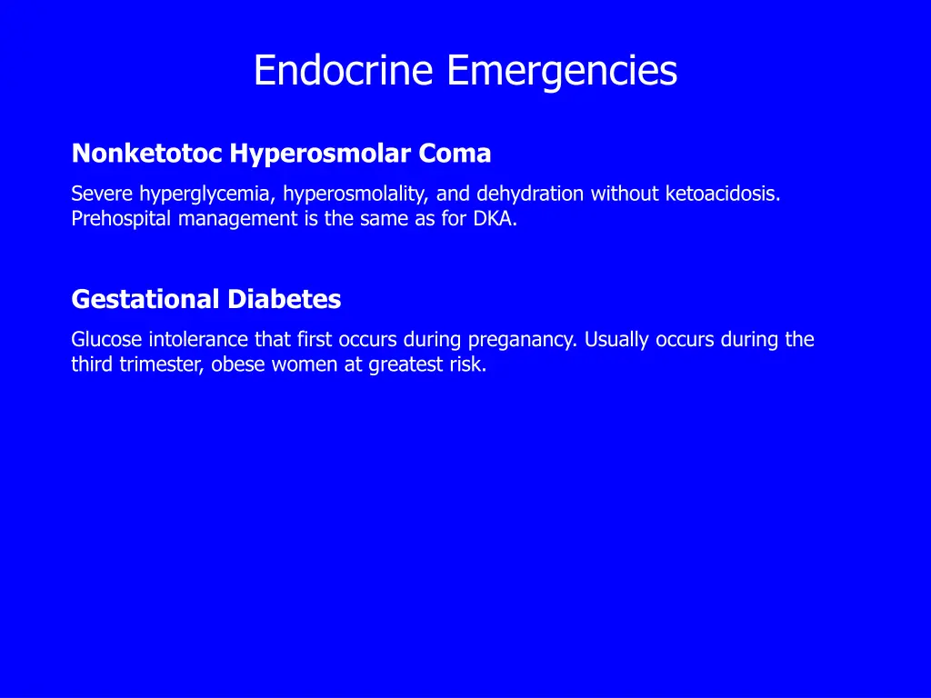 endocrine emergencies 1