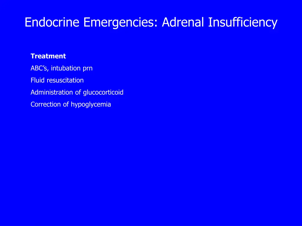 endocrine emergencies adrenal insufficiency 3