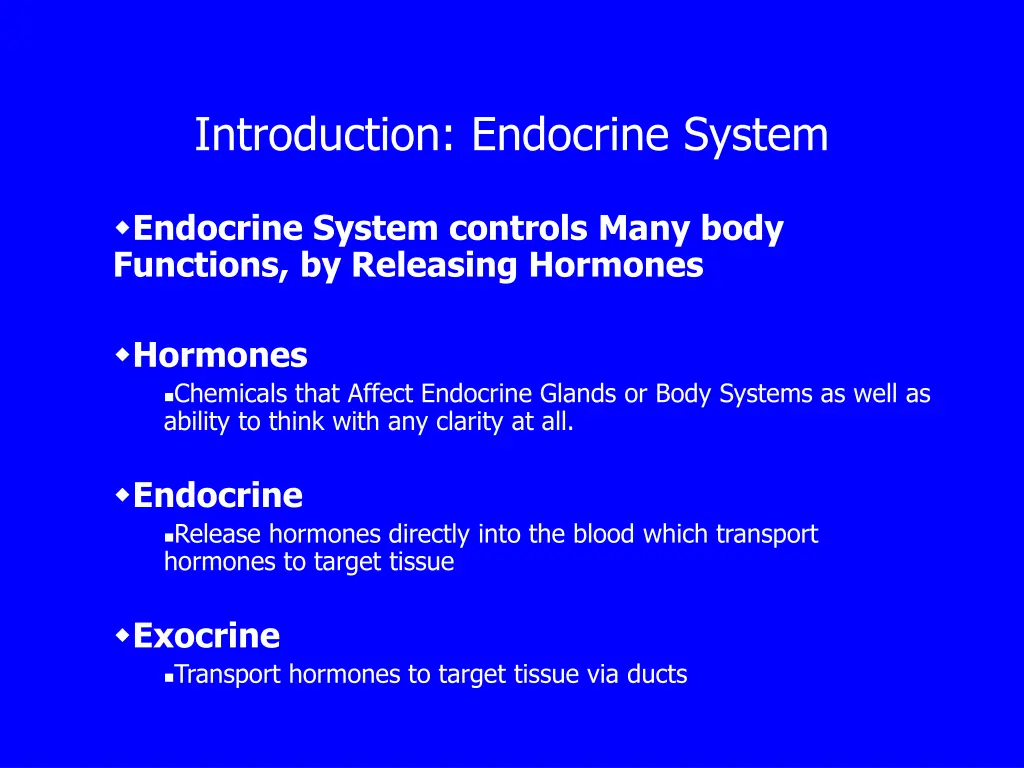 introduction endocrine system