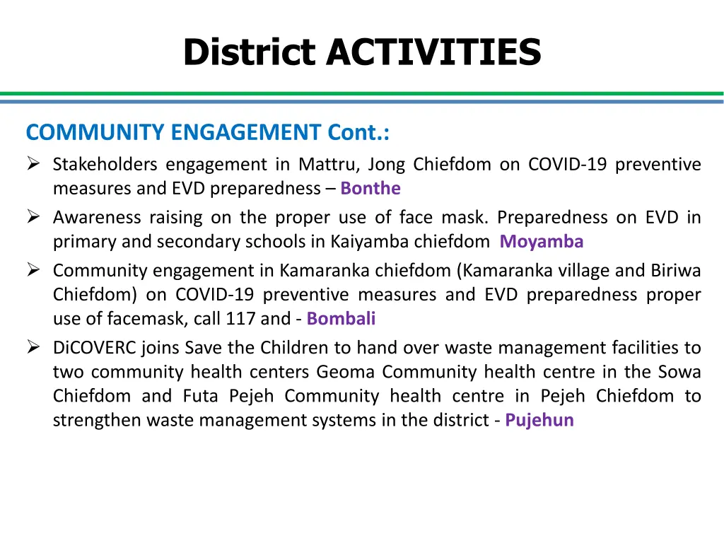 district activities 1