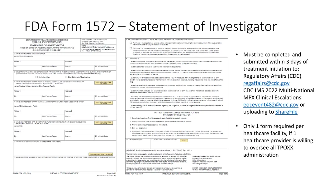 fda form 1572 statement of investigator