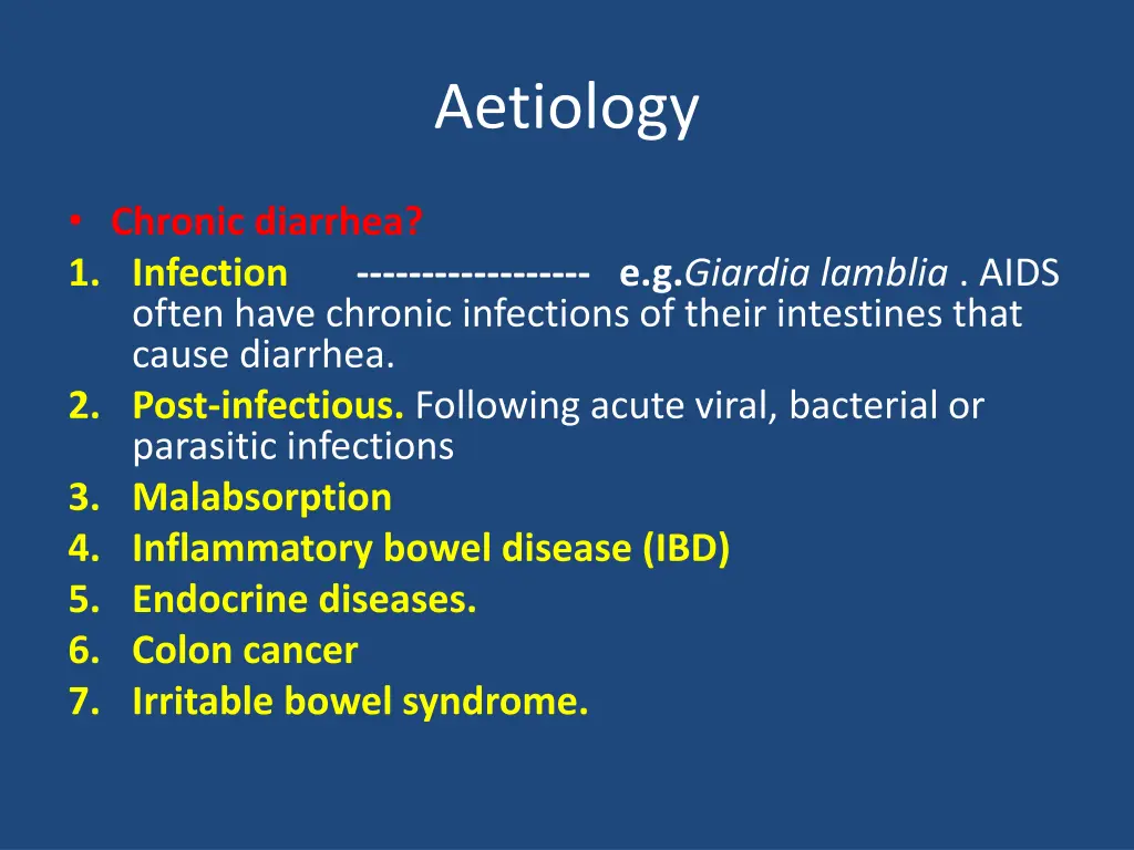 aetiology