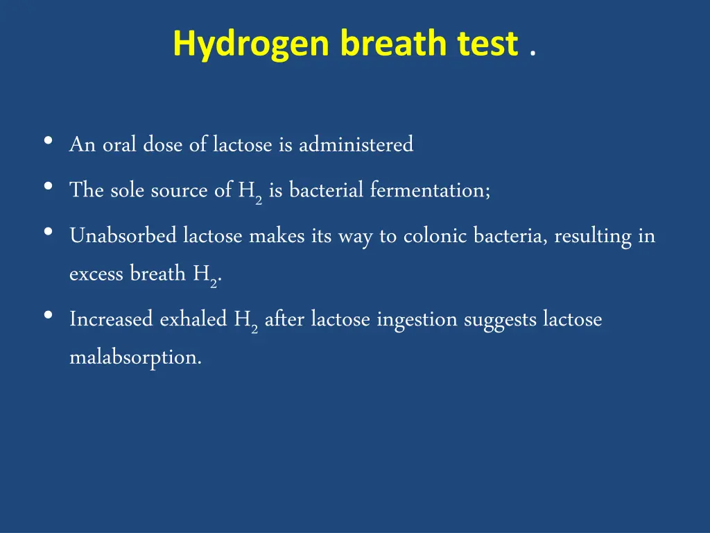 hydrogen breath test