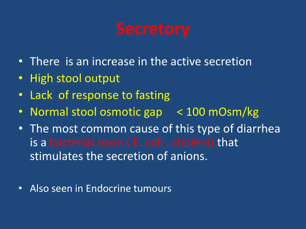 secretory