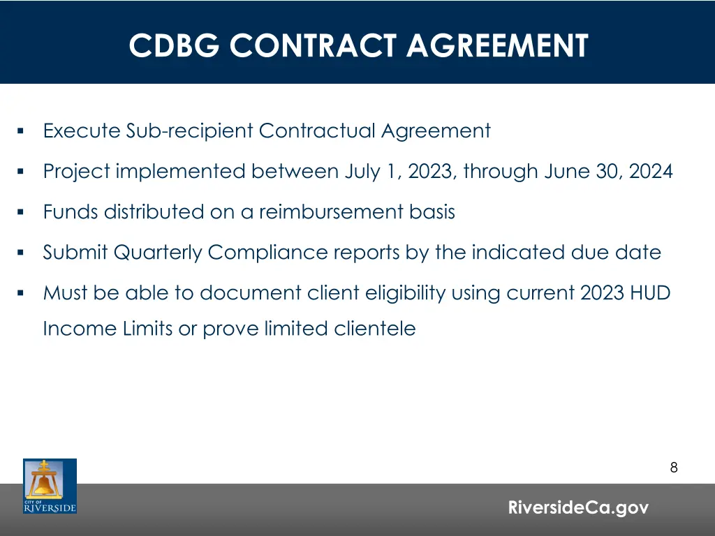 cdbg contract agreement