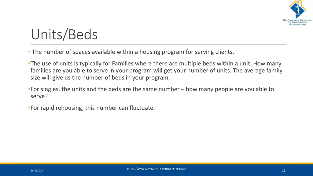 units beds