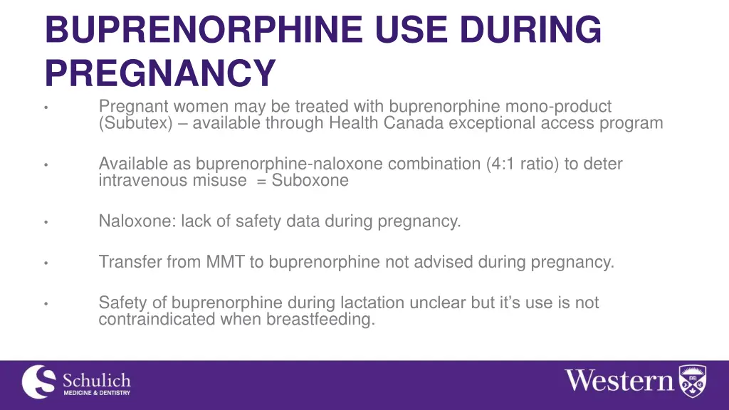 buprenorphine use during pregnancy pregnant women